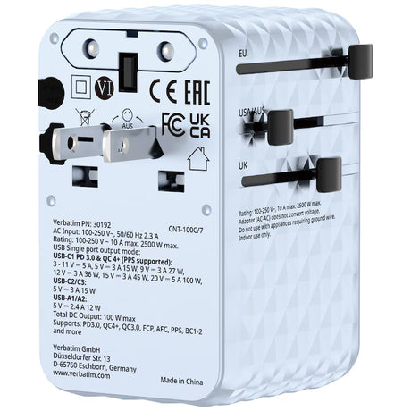 Verbatim Adaptor priza Adaptor priza Verbatim 30192 | 100W