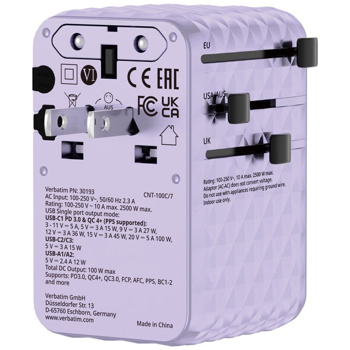 Verbatim Adaptor priza Adaptor priza Verbatim 30193 | 100W