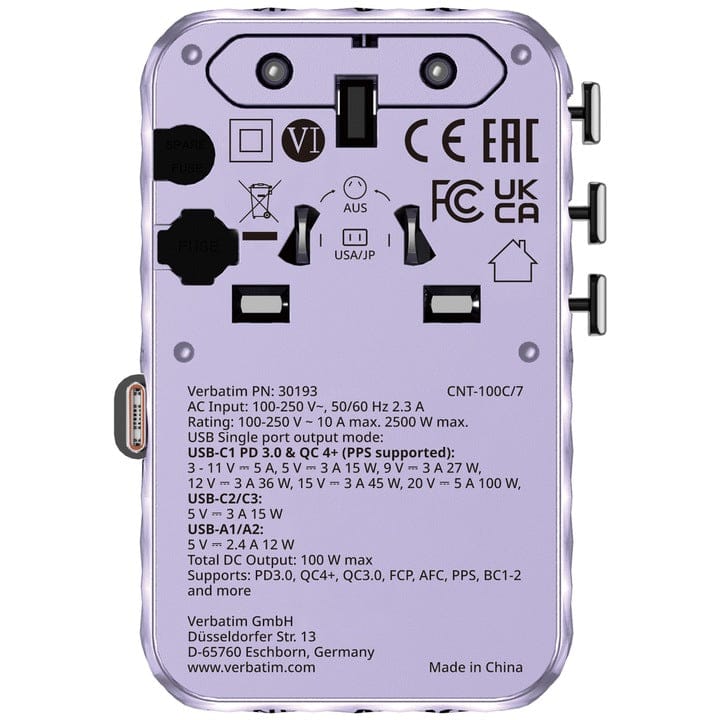 Verbatim Adaptor priza Adaptor priza Verbatim 30193 | 100W