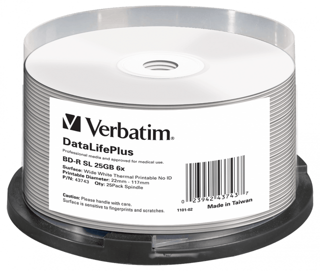 Verbatim Discuri optice (CD, DVD, Blueray) Discuri optice (CD, DVD, Blueray) Verbatim 43738 | 25GB