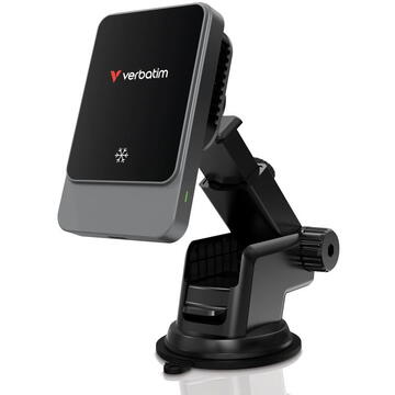 Incarcator auto magnetic wireless Verbatim CnD-03RGB
