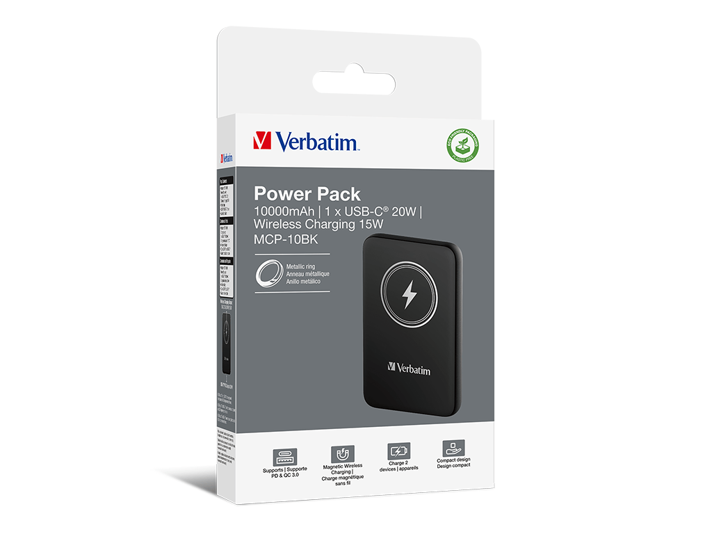 Verbatim Power bank Power Bank Verbatim 32245 | 000mAh, Negru, Smart, Wireless