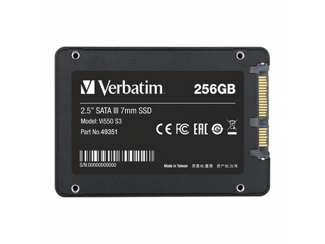 Verbatim SSD intern SSD Verbatim 49351 | 256GB, 2.5"