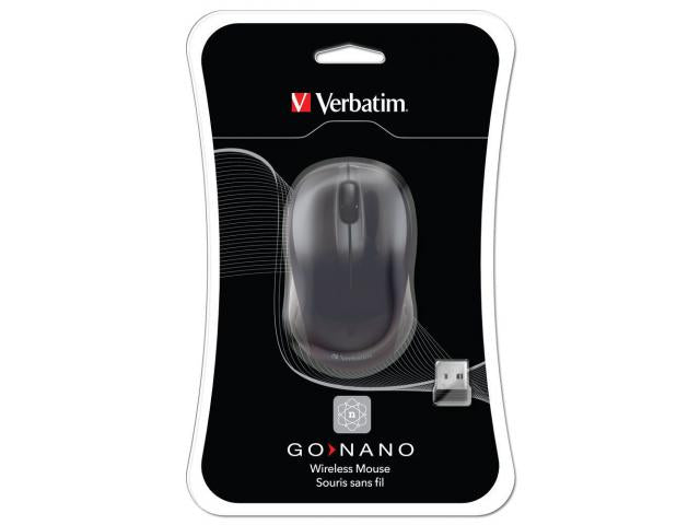 Verbatim  Wireless Laser GO Nano Mouse Black