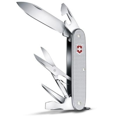 Victorinox Briceag multifuncțional Victorinox Pioneer X Alox 0.8231.26, argintiu, cu foarfecă, Swiss Army Knife, 8 funcții