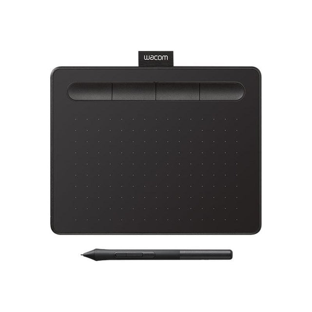 Wacom Tabletă grafică Wacom Intuos S CTL-4100K-N, cu stylus fără baterie, pentru desen și editare foto, negru