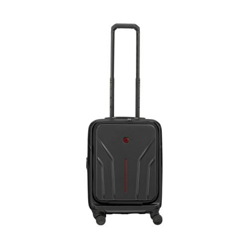 Wenger Genti laptop Troler Wenger Ampix, 54x38x23 cm, carcasă rigidă, dimensiuni pentru bagaj de mână, Negru
