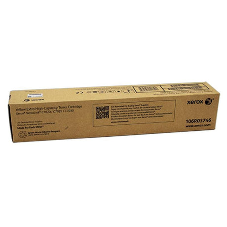 XEROX Toner Original Xerox 106R03746 Galben pentru Xerox Color C7020/C7025/C7030 (DMO)