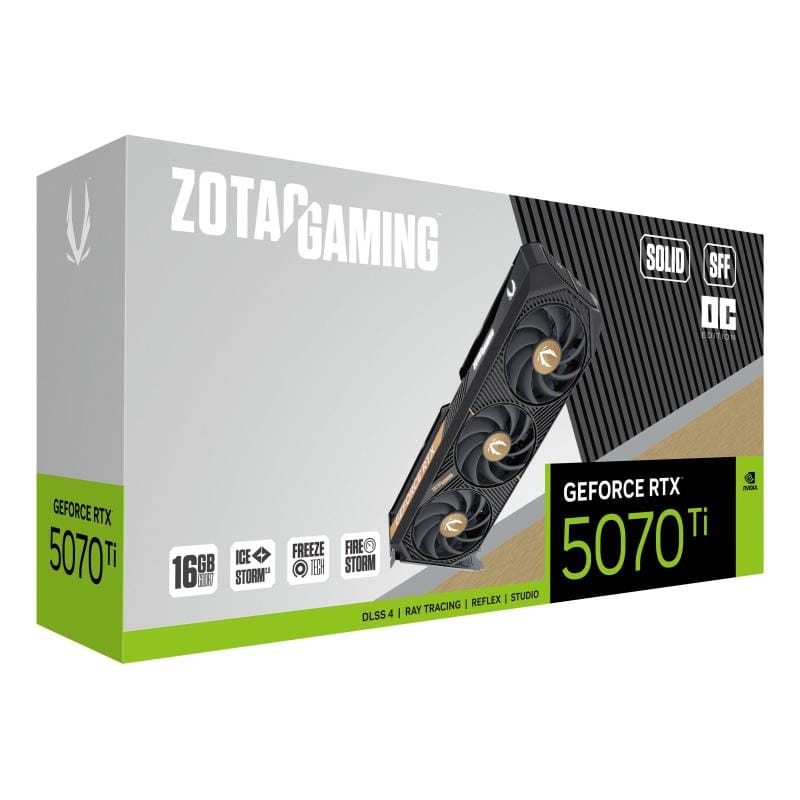 ZOTAC Placă video ZOTAC GAMING GeForce RTX 5070 Ti 16GB GDDR7, ray tracing, DLSS, ZT-B50710J3-10P